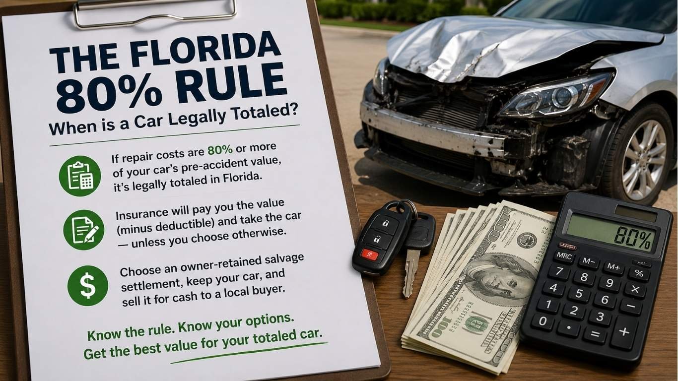 Florida 80% Rule: When is a Car Legally Totaled