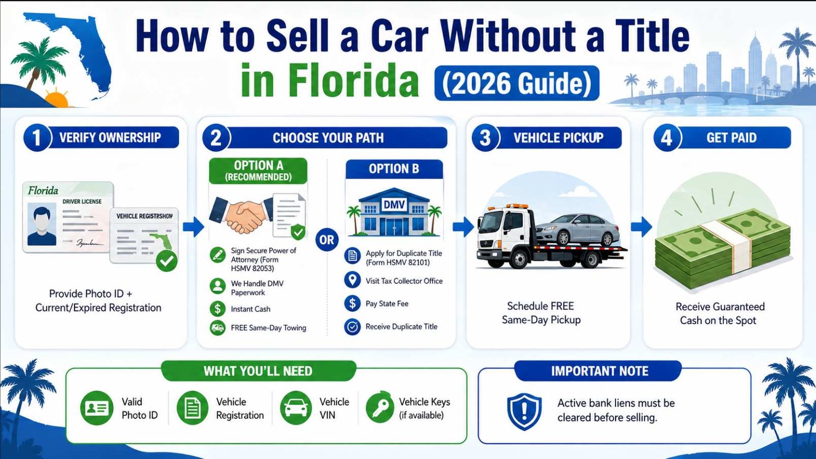 How to Sell a Car Without a Title in Florida